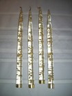 Vintage Lucite Candlesticks Clear With Gold Flecks Set Of 4 Mcm 1960s Retro 11 