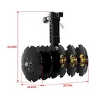 20   w X 20 h  Adjustable Rear Steel Disc Harrow 6 Pcs Disc Plow For Universal Atv