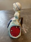 Vintage Betsy Ross Tape Measure Pin Cushion 1976 Enesco Japan Bi-centennial Item
