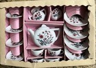 Rare   Vintage 1940   s Sonsco Children   s 6-piece China Tea Set - Complete T8564b