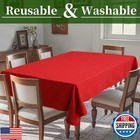 Holiday Christmas Tablecloth 60 X 84 Inch  6-8 Seat   Table Cloths For 6 Foot