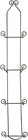 Vertical Wall Plate Rack  Black Display  4 Tiers  - Lightweight   Durable - C   