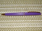 Waterman Concorde Ballpoint Pen  vintage  1970 s Purple   Gold  Extra Refill 