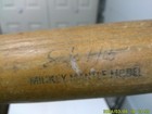 very Rare  Vintage H b Safe Hit Mickey Mantle Wooden Baseball Bat