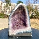 8 58lb Large Natural Amethyst Geode Cathedral Crystal Cluster Specimen Energy