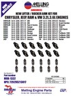 Melling Mrk-1332 Valve Train Service Kit For 3 2l   3 6l V6 Pentastar Engines