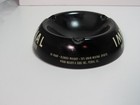 Imperial Whiskey By Hiram Walker Ash Tray Set Of 2 Black Plastic Vintage Barware