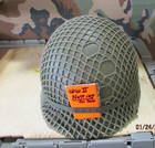 Original Wwii Woven Square Pattern M1 Helmet Net Shrimp Net Netting