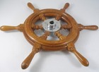 New  Teak Helm Ship Wheel   17 5     Nautical Gift