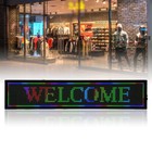 40  X 8  Led Sign Scrolling Message Display Board Rgb 7-color Programmable Board