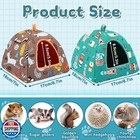 Petknows 2 Pack Guinea Pig Bed  Guinea Pig Hideout Washable Small Animal Hous