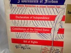 3 1956 Documents Of Freedom On Parchment Paper Independence Hall Bill Of Rights