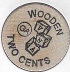 1997  Virginia Numismatic Association  Mcclean Va  39th Convention Wooden Nickel