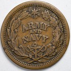 1861-1864 Army   Navy   Federal Union Preserved Civil War Token Cwt