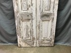 Pair Arch Top Antique House Window 15x80 Shabby 3 Panel Shutters Chic 811-24b