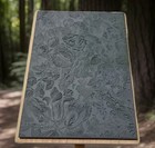 Stamp It Up Large Vtg Floral Wooden Rubber Stamp 7 5   5 5 1  Wood Canada 