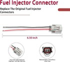 4pcs Fuel Injector Connectors With Pigtail Wiring Harness