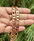 24 Inch Pure Copper Flat Figaro Chain Necklace  Healing Copper Jewelry Spiritual
