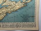 1947 Antique Maritime Provinces Authentic Atlas Map - Rand Mcnally  World Atlas