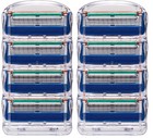 8 Gillette Fusion Manual Men Razor Blades Refill Cartridges Flexball Shaver Open
