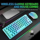 Ziyoulang T61 Wireless Gaming Keyboard And Mouse Combo With 61 Key Rainbow Led