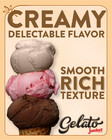 Junket Gelato Mix Homemade  ice Cream Maker Or Stir By Hand  4oz Variety 6 Pack