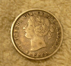 1858 Canada - Queen Victoria - Silver 20 Cents -km-4