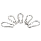 304 Stainless Steel Carabiner Snap Spring Buckle Keychain Hook Clamp Clip 3-type