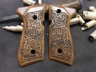 Beretta 92f  92fs  M9  96 Walnut Wood Grips  Handmade  Best Quality  Us Based 