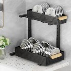 2-layer Kitchen Shelf Organizer Sliding Cabinet Storage Rack Pull-out Baskets