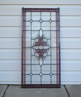 Stained Glass Beveled Glass  Window Panel 17  X 35 