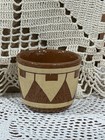 Pine Ridge Sioux Dakota Pottery Native American Cups Shot Glasses B Talbot Pair
