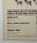 1978 Mark Taper Forum 12th Season Window Card Poster Los Angeles Zoot Suit 70 s