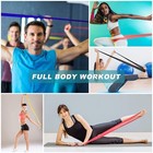 Stretch Resistance Bands Exercise Pilates Training Yoga Aerobic Gym Home Workout