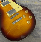     low Price Classics Solid Electric Guitar Warm Brown Finish Flame Maple Veneer