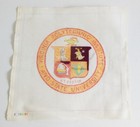 Vtg Needlepoint Pre-worked Canvas Embroidered Virginia Tech University 18  X 18 