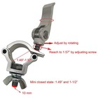 2 Pcs 1 49-1 57 Inch Lighting Truss Clamp Stage Light Clamps Heavy Duty 220 L   