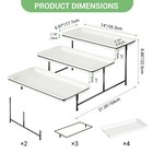 4 Tier Serving Tray Stand Tiered Melamine Dessert Cupcake Display Buffet Rack