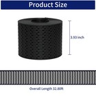 Lahoreeky Soffit Vents Strip For Eaves Ventilation 3 93  X 10 93y  Black