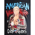Wwe Authentic Cody Rhodes Ripple Junction Blue Tonal Fire T-shirt -  size M 