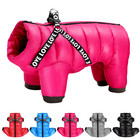 Winter Dog Clothes Super Warm Pet Dog Jacket Coat With Harness Waterproof Puppy 