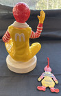 Vintage Ronald Mcdonald 4 5    Hanging Ornament   7  Ronald Mcdonald Plastic Bank