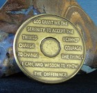 Alcoholics Anonymous Aa 39 Year Bronze Medallion Coin Chip Token Sobriety Sober