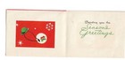 Vintage Mid Century Christmas Greeting Card Red Green A Gibson Card Mr Mrs
