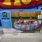 Member s Mark Inflatable Lounge Pool With Cup Holders  Tropical