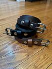 Genuine Leather Belt 1 - 2 5cm Wide One Piece 100  Real Leather Belt Unisex