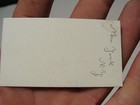 Vintage Paper From Dr  Parsons Estate   Badger Calling Card