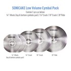 Low Volume Cymbal Pack Quiet Cymbal Set 14 hi-hat 16crash 18 crash 20ride 5 Pcs