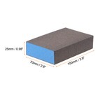12pcs Sanding Sponge Blocks 500-600 Grits Sanding Block  100x70x25mm  Brown blue