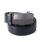 New Genuine Leather Mens Ratchet Belt Belts For Men Adjustable Automatic Buckle